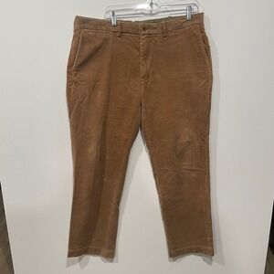 Polo Ralph Lauren Preston Pant Corduroy Tan Men 38x32 Straight Fit Cotton